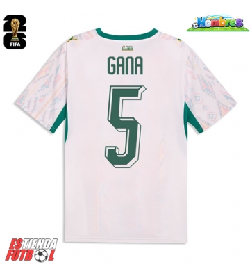 Senegal Idrissa Gueye #5 Primera Equipación Mundial 2026 Manga Corta